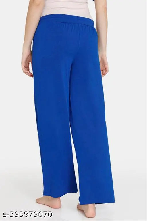 Dark blue women's pyjamas with elastic waist