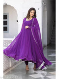 Print Designer Georgette Gown for Women: Stunning 2-Piece Set with Dupatta for Parties and Weddings | Stylish | Fashionable | Comfortable | Event Ready | Formal Wear