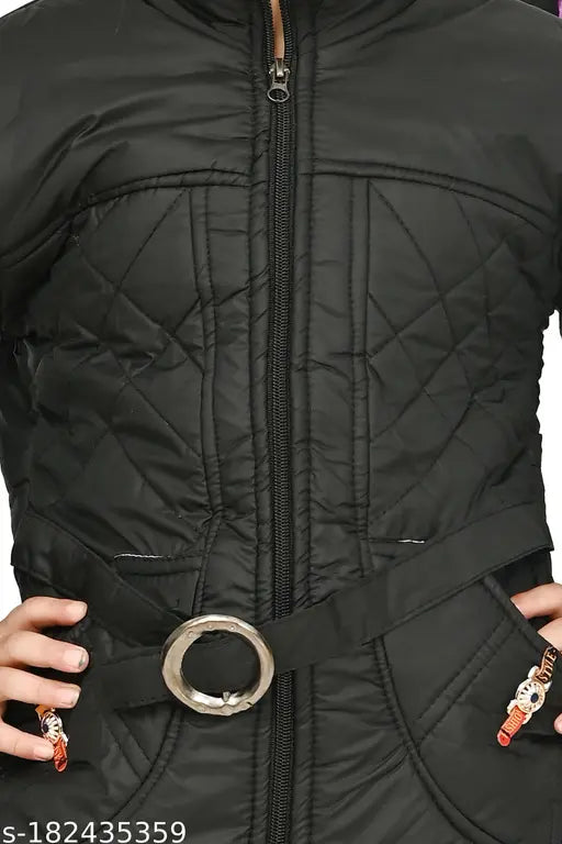 Black zip jacket, women's casual style