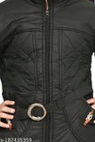 Black zip jacket, women's casual style