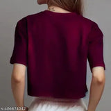 Black cotton blend crop top with graphic print, California and LA design for women