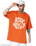 Plus-size cotton blend printed half sleeve t-shirt, vibrant and oversized, Trond stylish sensation