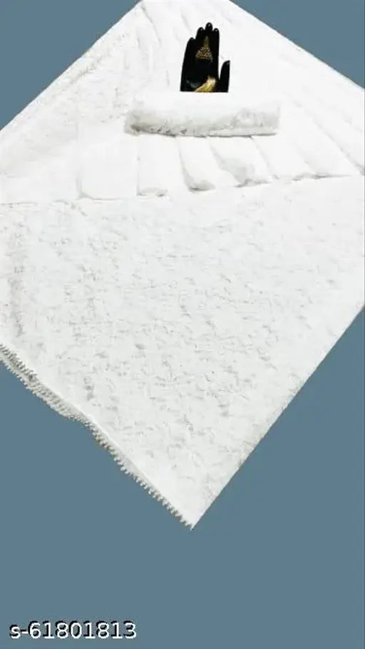 Christian net saree, Indian chikankari pattern bridal saree with matching net running blouse