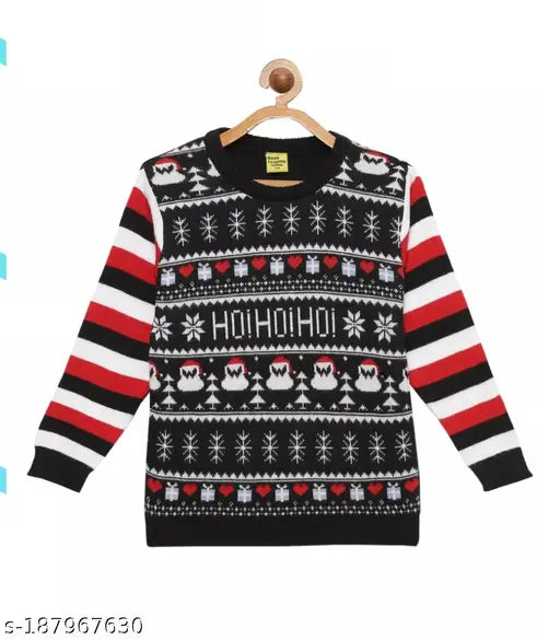 Kids girls premium printed full sleeve sweater, polyester material, long sleeves, featuring a vibrant design, 3-4 years size, Indian origin