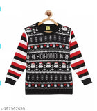 Kids girls premium printed full sleeve sweater, polyester material, long sleeves, featuring a vibrant design, 3-4 years size, Indian origin