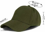 Stylish cotton baseball cap combo pack - trendy unisex caps for kids and adults, India-made solid color design