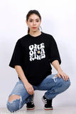 Graphic Printed Oversized Cotton T-shirt For Women