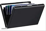 Metal RFID-protected smart pop-up wallet (15 black), sleek and compact for everyday carry and a perfect gift option