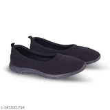 Blacky canvas loafers, solid net pattern, PVC sole, size options: IND-4, IND-5, IND-6, IND-7, IND-8, IND-9. Made in India