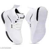 Black and white sneakers with logo, featuring a zipper on the side