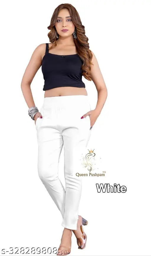 White linen cigarette pants men's casual wear