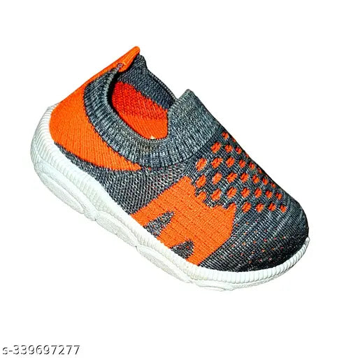 Black and orange sneakers