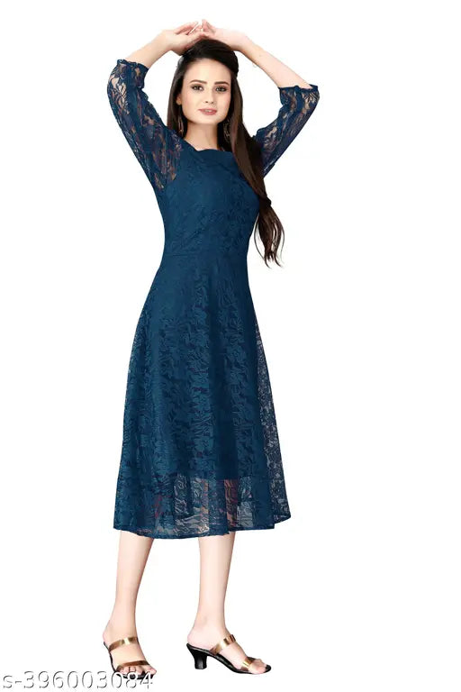 Net Anarkali kurti, three-quarter sleeves, printed design. Indian women's party wear or daily wear trending kurta in S, M, L, XL, XXL, XXXL sizes