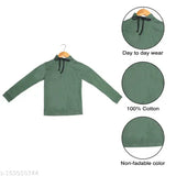 MYO Boy's Full Sleeve Cotton Blend Hooded Neck Comfortable Solid Hoodie Sweatshirt Pack of 2