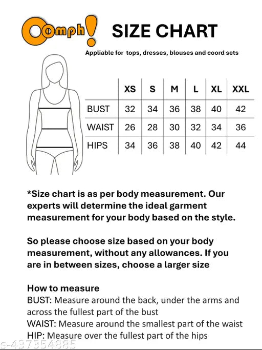 Stertchable ribbed wraparound skirt for women, size chart available for tops, dresses, and bottoms. Choose your measurement in the size guide and place your order