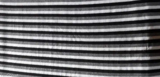 Richlinen striped polar fleece single bed blanket (pack of 2 pcs), soft, comfortable, warm for multipurpose use in AC rooms