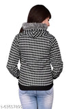 Black and white patterned jacket, hoodie