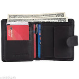 Brown genuine leather men's wallet with 8 card slots, high-quality soft leather, India origin