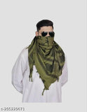 Army Commando camo print cotton scarf for men, long-sleeved k47 gun design, India origin
