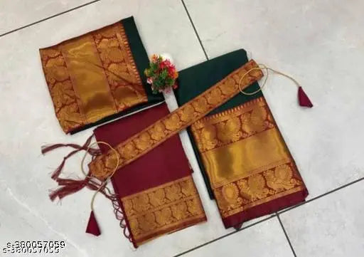Vibrant, art-detailed silk lehenga choli set for girls, India origin