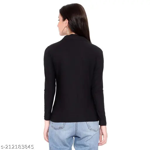 Lycra women's and girls full sleeve solid t-shirt in multiple sizes, S to XL, from India