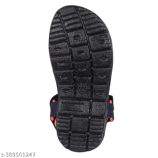 Striped net synthetic Kids sandals, Iron Man design with PVC sole, Velcro fastening - trendy summer footwear for all seasons