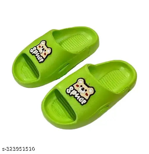 EVA rubber cartoon character slippers for kids indoor bathroom use, assorted sizes from 4.5-9 years