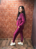 Soft velvet tracksuit, super soft lycra, women's activewear from India