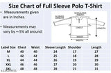 Navy blue full sleeve polo t-shirt, 100% cotton super combed, suitable for daily wear or work