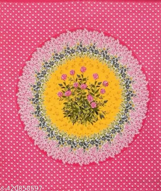 Rajasthani Jaipuri cotton double bed bedsheet & pillow cover combo, vibrant floral print, 100% cotton, ideal for summer