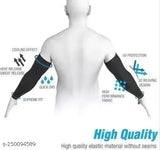 Nylon, stretchable full-length arm sleeves pack of 2 (boys/girls, sports, sun tanning protection, dust guard)