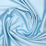 12m Net +3m Sky Satin Unstitched Fabric lengha Material