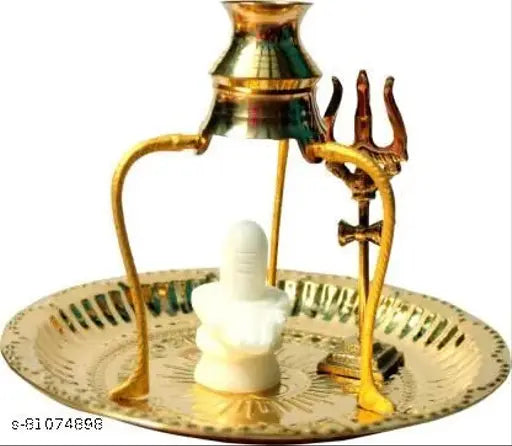 Marble Shivling figurine - Trendy Idols, Indian marble deity statuette