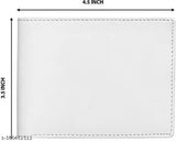 White Faux Leather Batua Wallet - Unique Men's/Boys design, compact size with extra card slots
