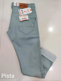 Grey men's slim fit jeans with black tag