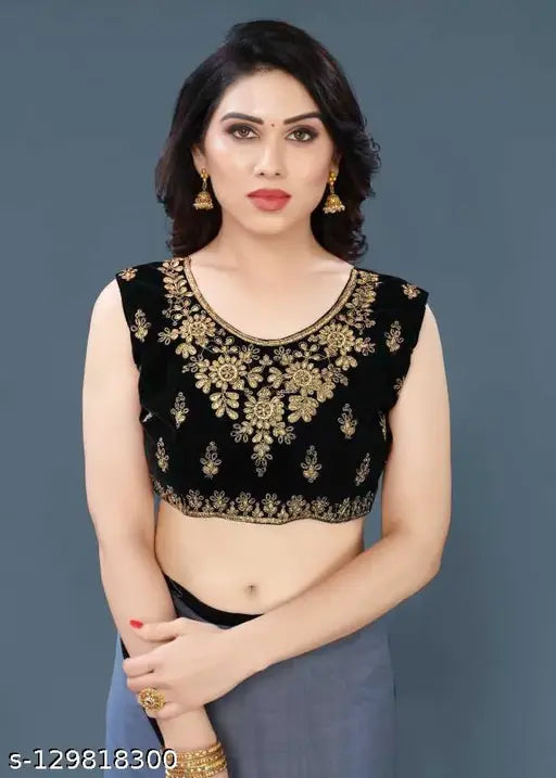 Grey velvet embroidered sequin saree with net fabric, Indian designer wear for special occasions