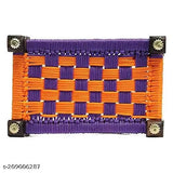 Wooden Singhasan (Khaat/Cot/Charpai) for Ladoo Gopal Ji, sizes 0-8, assorted colors & designs, Indian handicraft