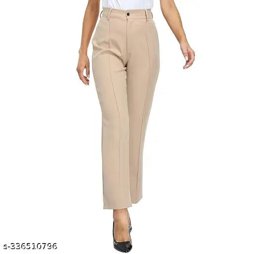 Loose-fit wide-leg flared women's palazzo pants
