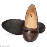 Synthetic leather wedge heels - comfortable & stylish bellies for women and girls in various colors