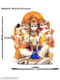 Multicolor polyresin Panchmukhi Hanuman Murti idol for home pooja or office, 10cm tall, 7cm wide, perfect for Vastu and gifts