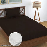 Premium cotton elastic single size fitted bedsheets with striped pattern and pillow cover, 36x72+6 inches, LA collection, suitable for adult summer use