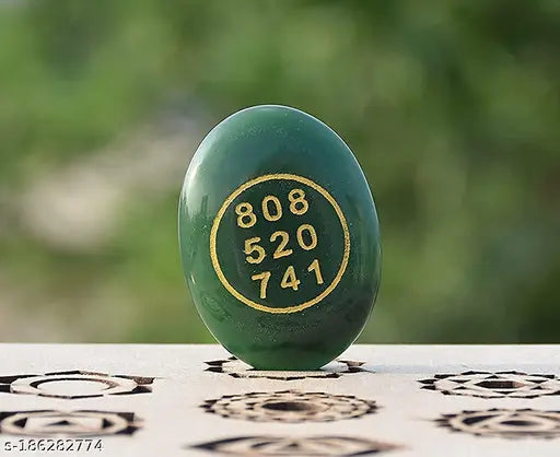 Crystal money switch word and zibu symbol, green agate jade Ananya stone for prosperity
