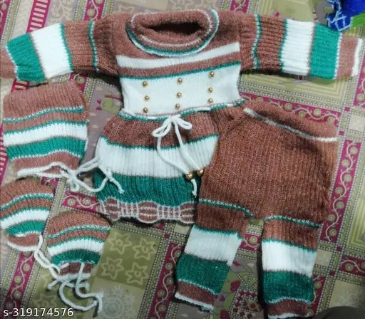 hutshop kids winter frock combo set pack of 1