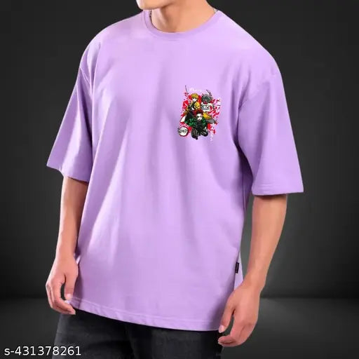 Large size printed cotton t-shirt for men, India origin