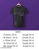 White polyester men's T-shirt with ghost print design, vibrant colors, short sleeves & round neck. Comfortable, durable everyday wear