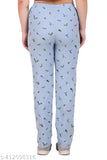Trendy solid blue pajamas, two pieces
