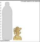 Gold-plated metal Hanuman idol, 3.5" x 10" x 1.5", Indian decorative showpiece for pooja