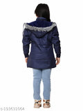 Black girls coat with hood, casual wear