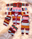 LITTEL MUFFS Newborn Baby Sweater Set for Girls and Boys – Soft & Snuggly Essentials