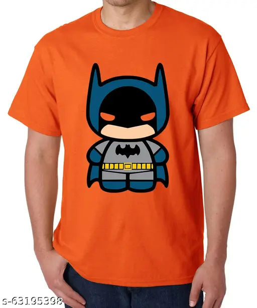 Caseria Men's Cotton Graphic Printed Half Sleeve T-Shirt - Baby Bat